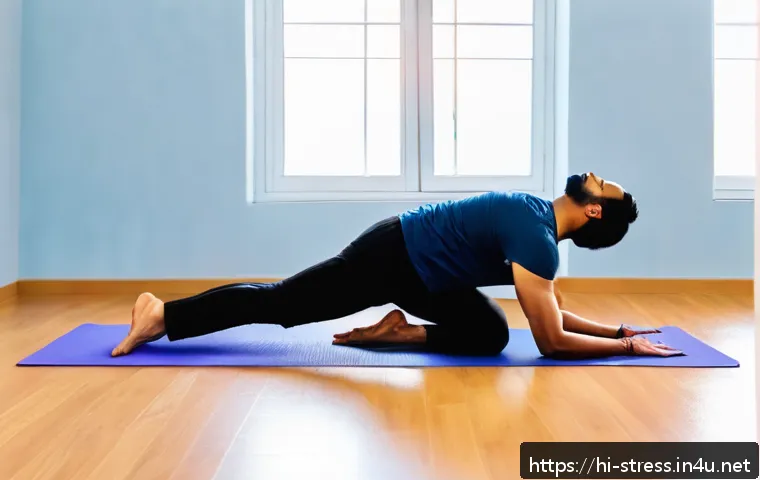 스트레스 해소법  간단한 요가 자세 관련 이미지 2